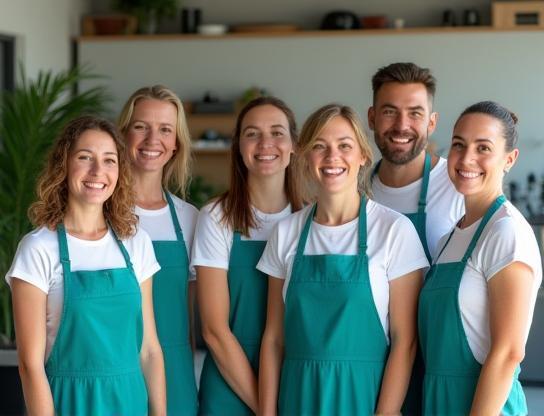 The Crystal Gloss Car Wash eco-friendly team smiling